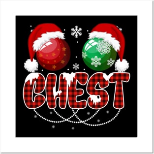 Funny Chest Nuts Couples Christmas Chestnuts Posters and Art